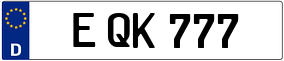 Trailer License Plate